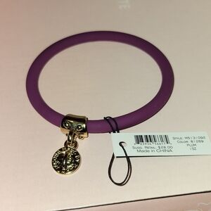 Marc Jacobs Plum Bracelet with Gold Medallion